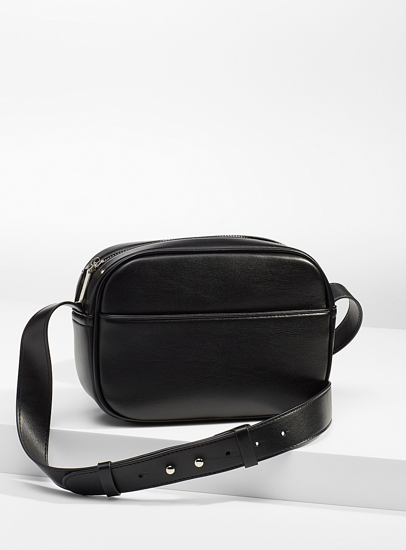 Simons Black Small recycled camera bag for women