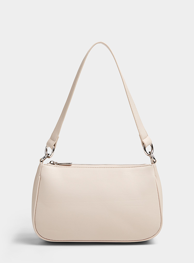 Simons Ivory White 2-in-1 recycled minimalist bag for women