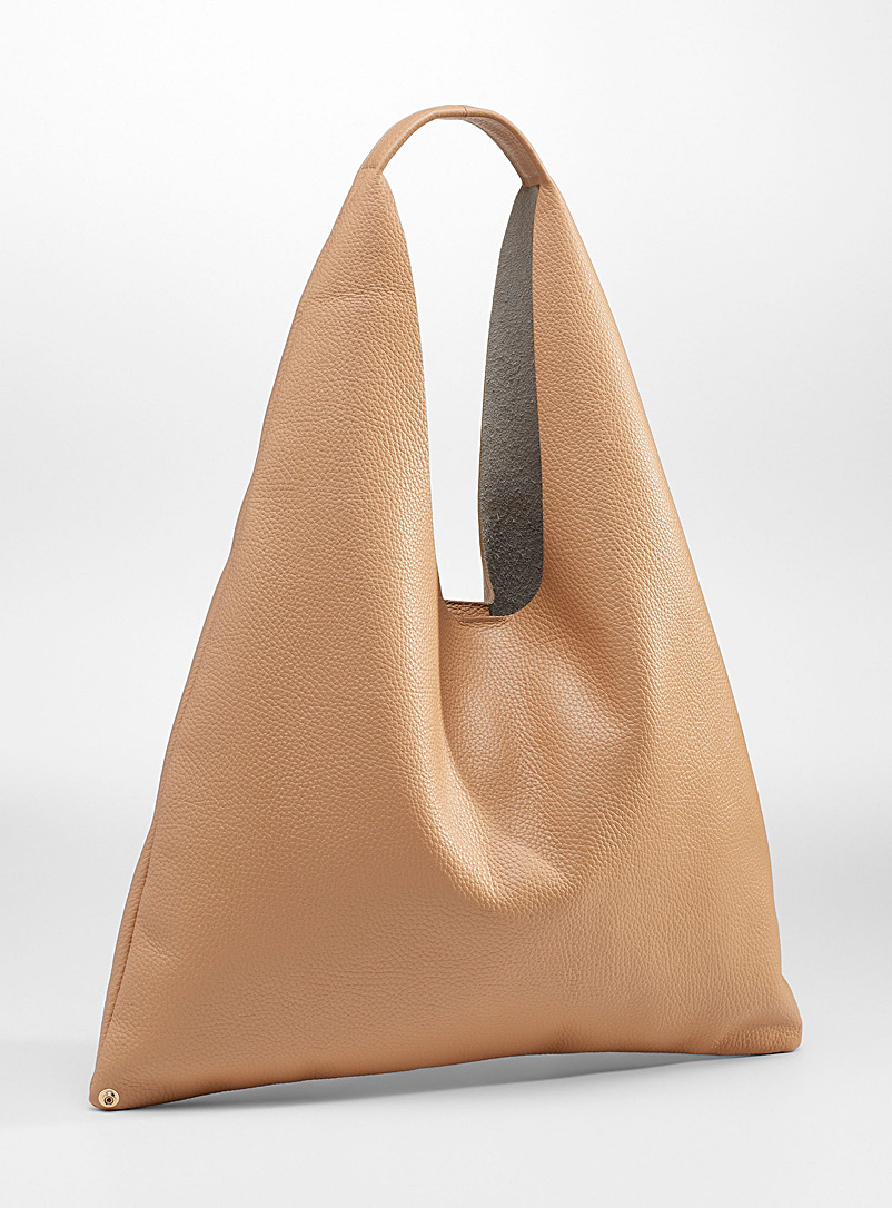 Arron Fawn Oversized leather bag for women