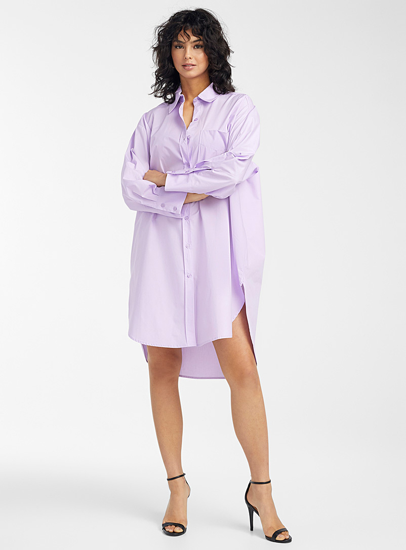 Icône Lilacs Oversized poplin shirt for women