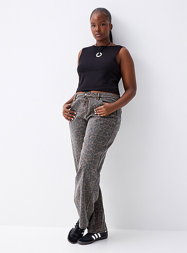 Printed low-rise baggy jean <b>House fit</b>