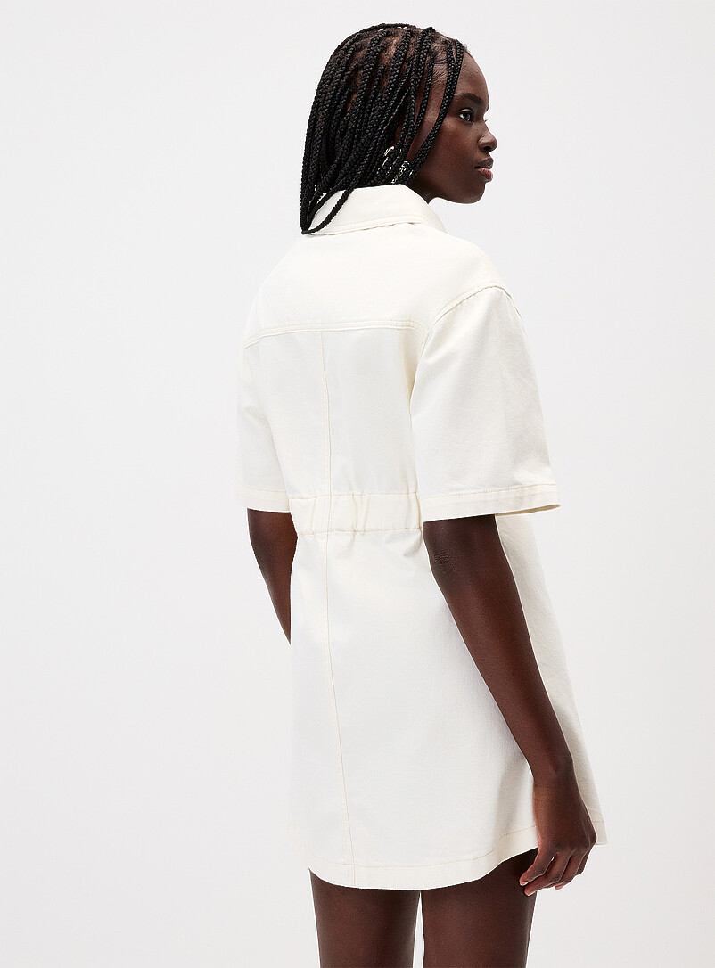 Stretch denim shirtdress product image 3