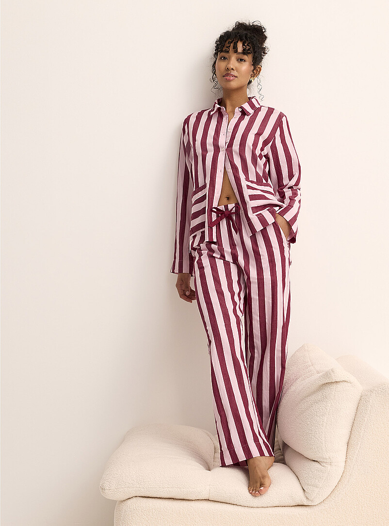 Florie striped pyjama set | Damson Madder | | Simons