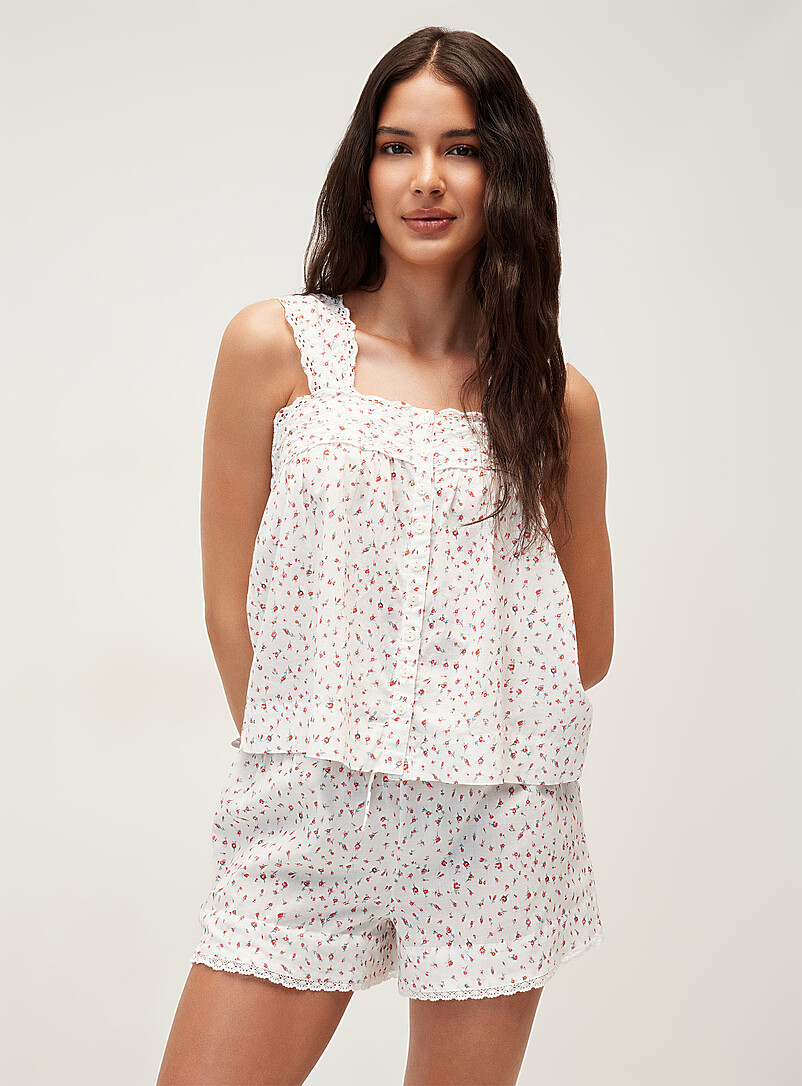 Harrietta Small Flowers Pyjama Short