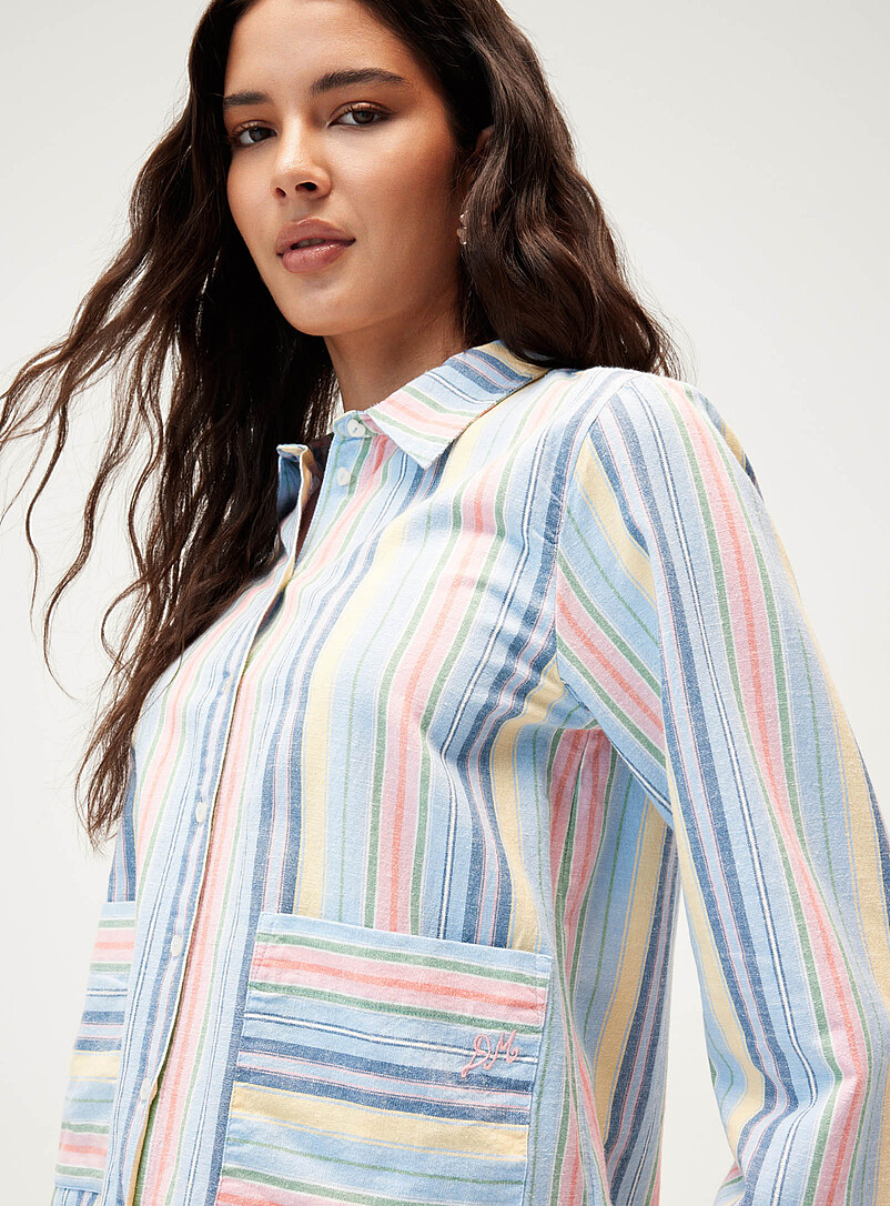 Flori ruffled hem striped shirt product image 2