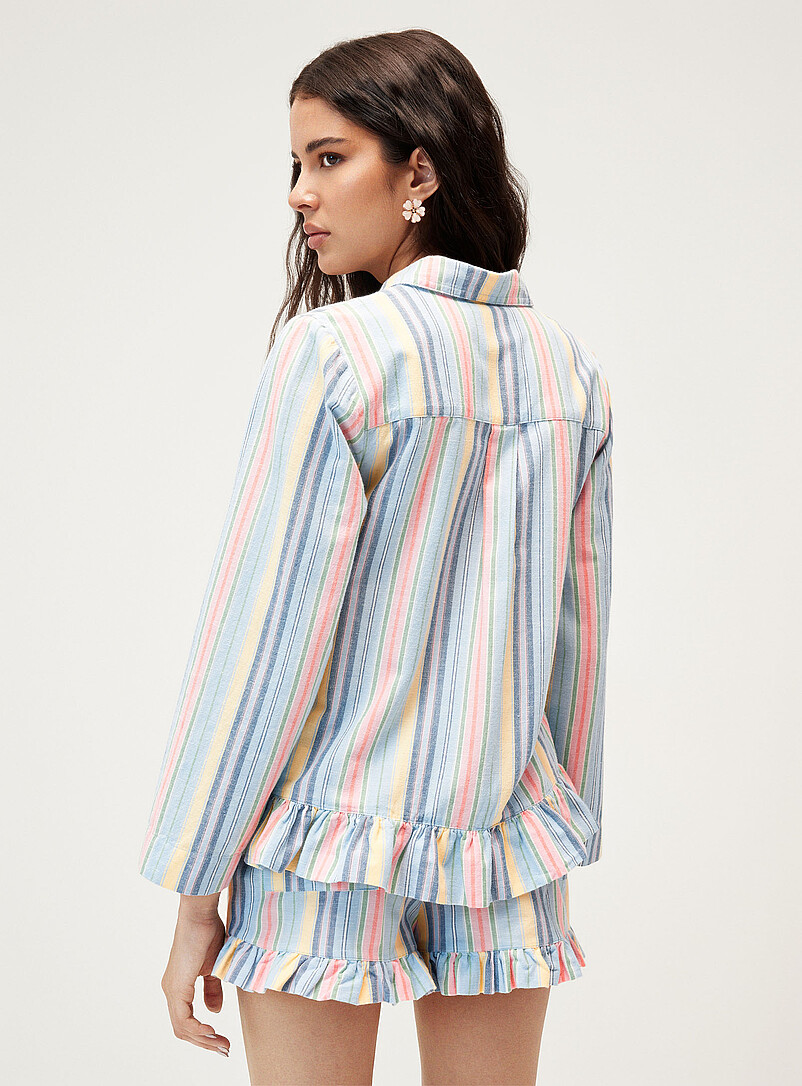 Flori ruffled hem striped shirt product image 3