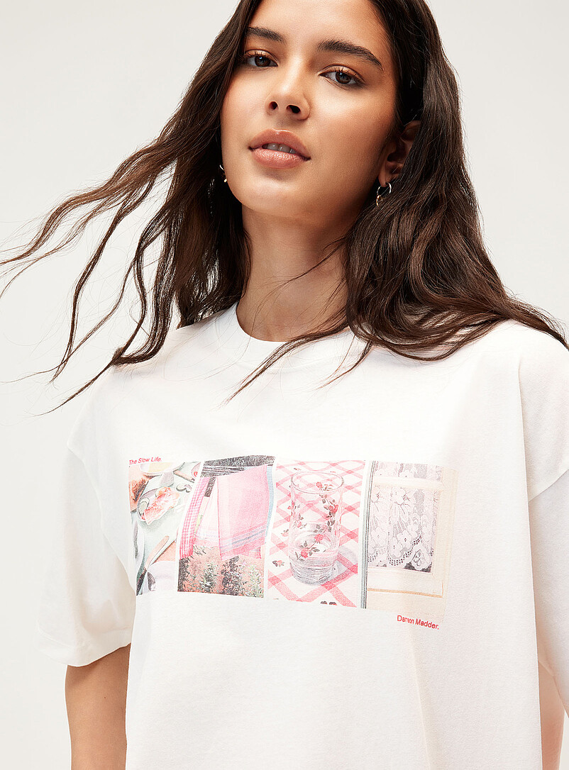 Slow Life loose T-shirt product image 2