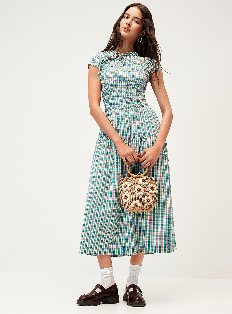 Ebba Checkered Maxi Dress