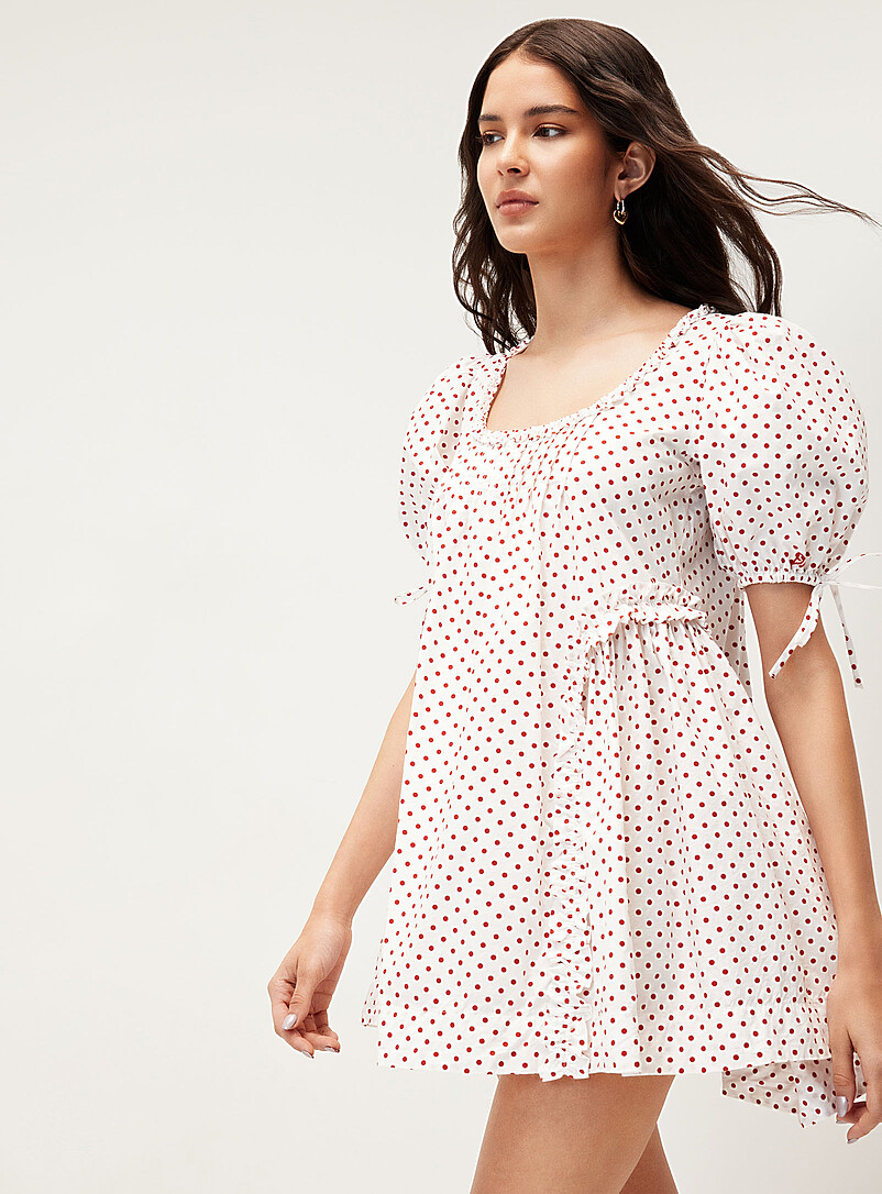Meri red polka dots minidress product image 2