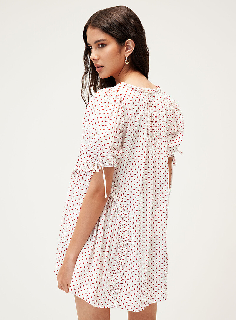 Meri red polka dots minidress product image 3