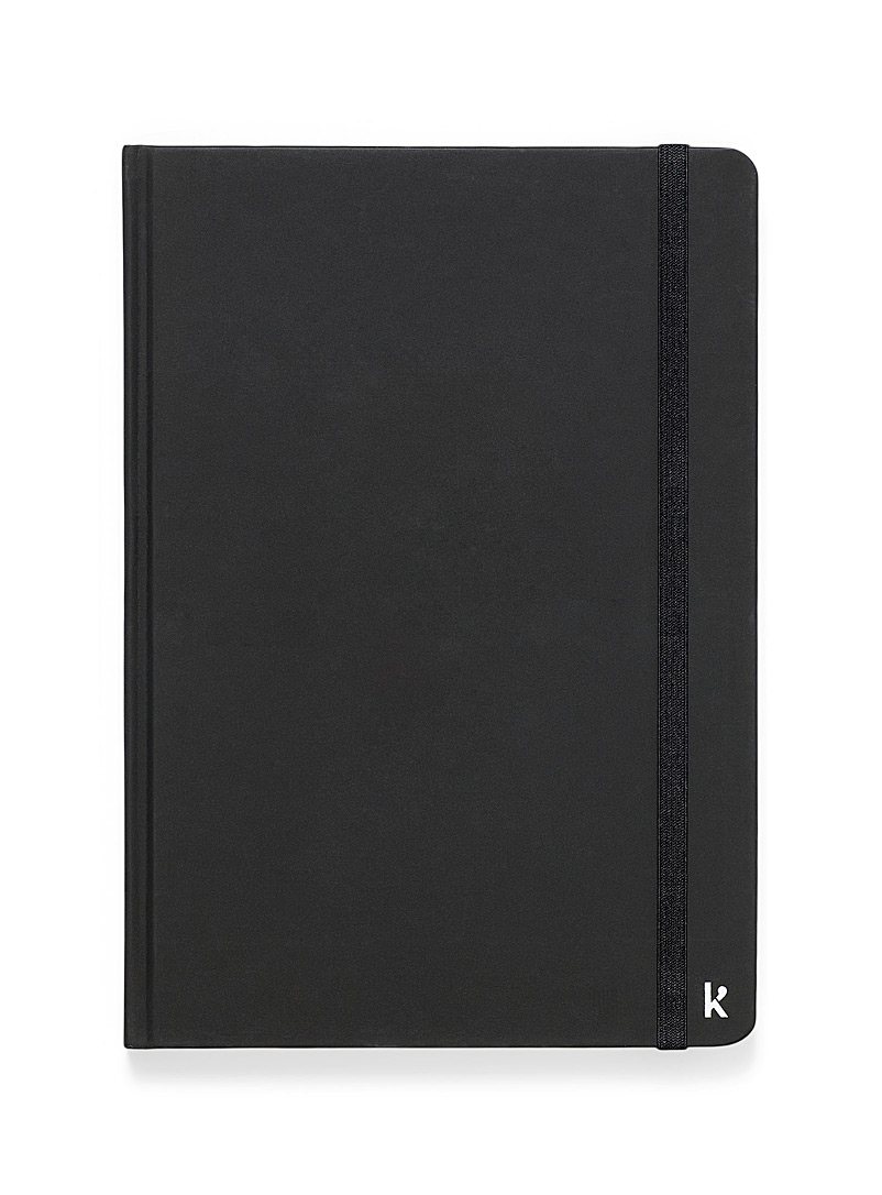 Karst Black Recycled stone A5 notebook for women