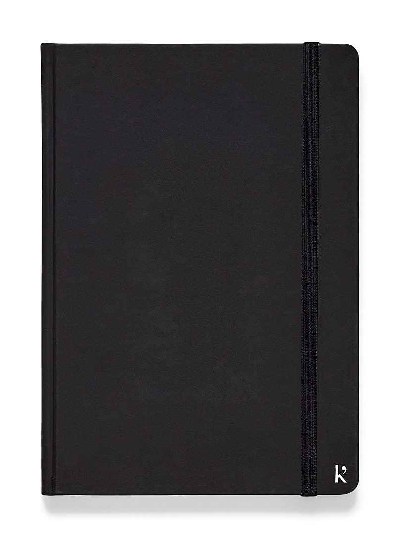 Karst Black Recycled stone A5 notebook for women