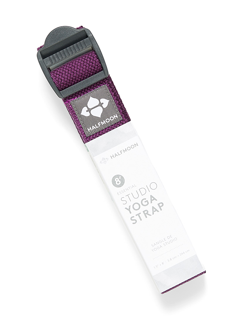 B Yoga Medium Crimson Purple organic cotton buckle strap for women