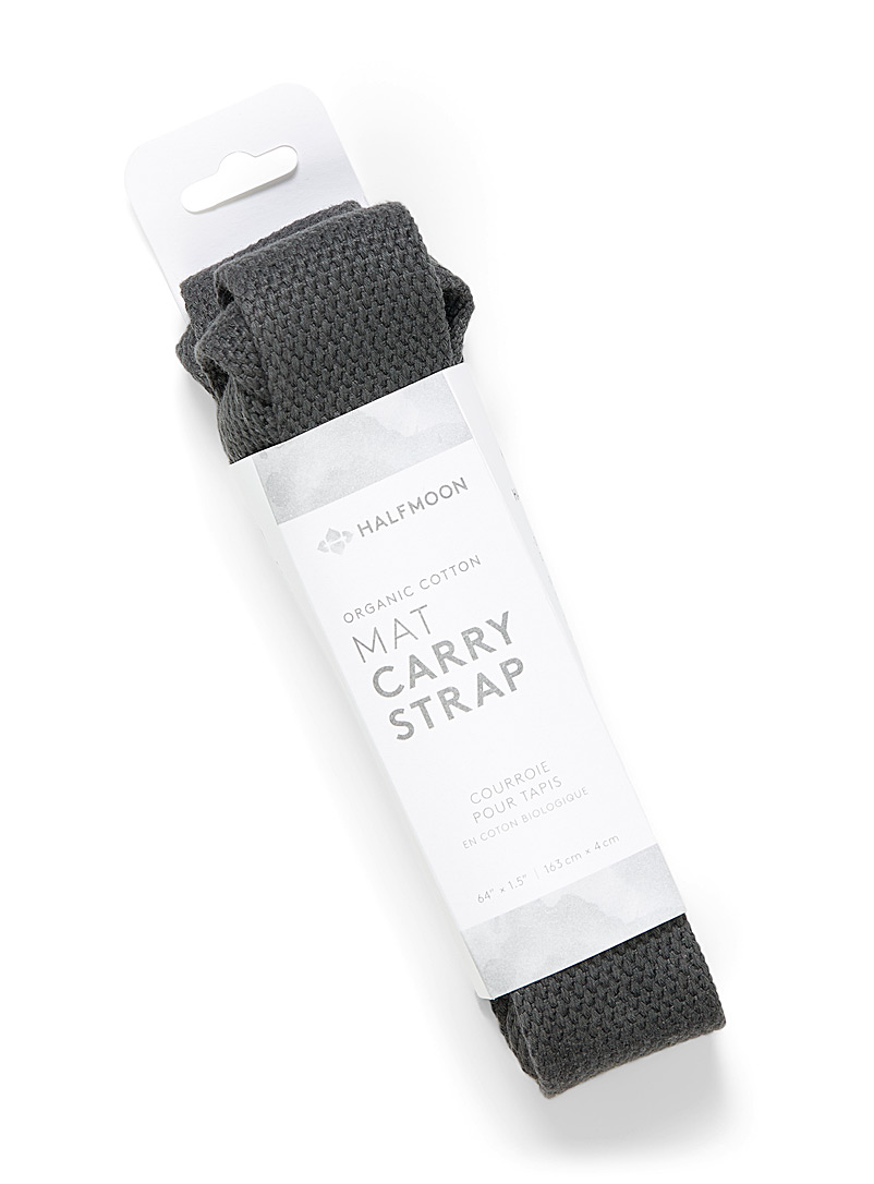 Halfmoon Charcoal Organic cotton carry strap for women