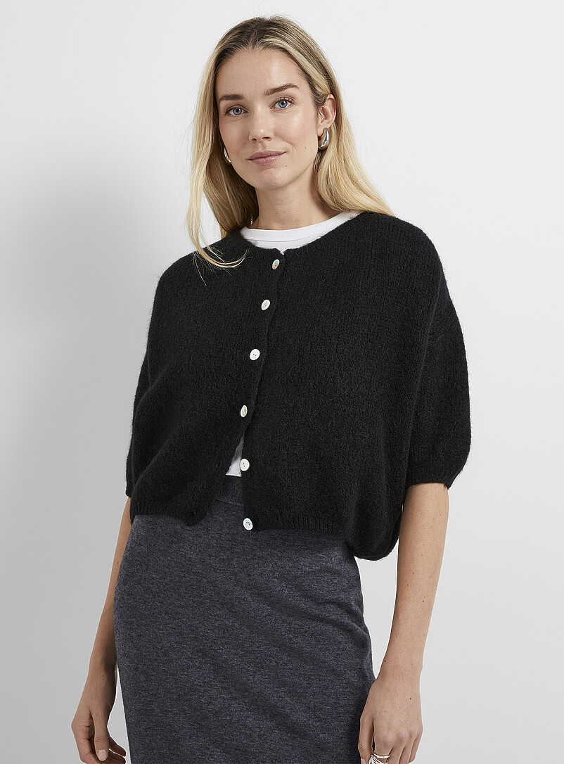 Le Cardigan Mohair Manches Courtes Contemporaine Magasinez Des le-cardigan-mohair-manches-courtes-contemporaine-magasinez-des