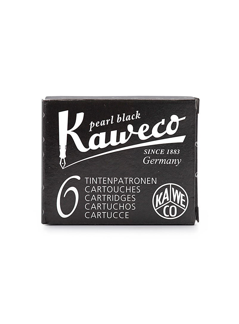 Kaweco Black Ink cartridges Set of 6 for women