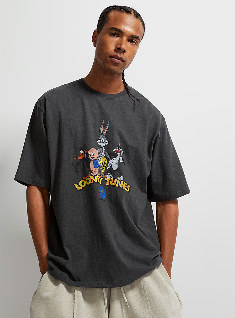 Le 31 Grey Looney Tunes T-shirt for men