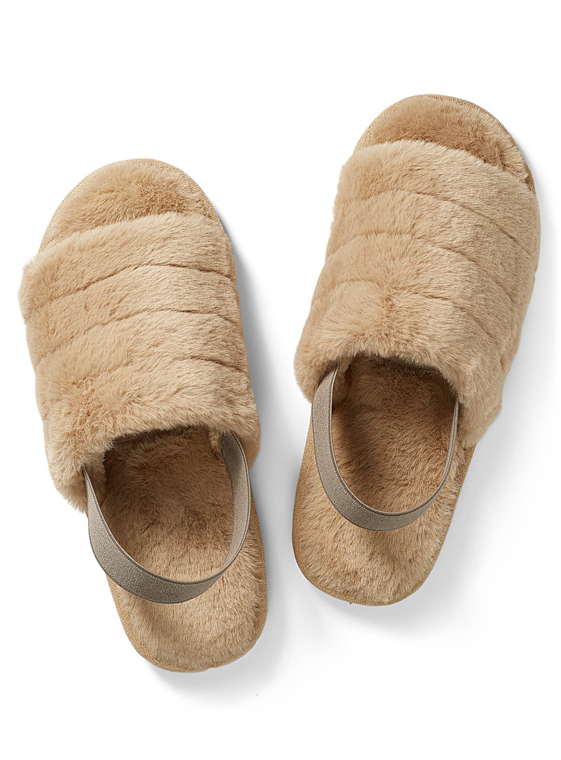 fur slippers online