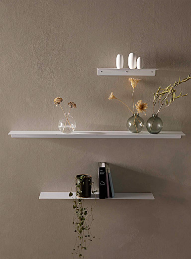 Minimalist steel wall shelf See available sizes