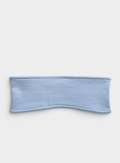 Brushed polar-fleece-lined jersey headband