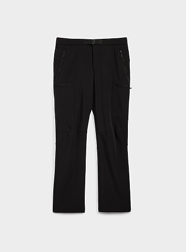 I.FIV5: Le pantalon coquille souple utilitaire Noir pour homme