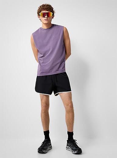 Retro piped stretch short 5" length