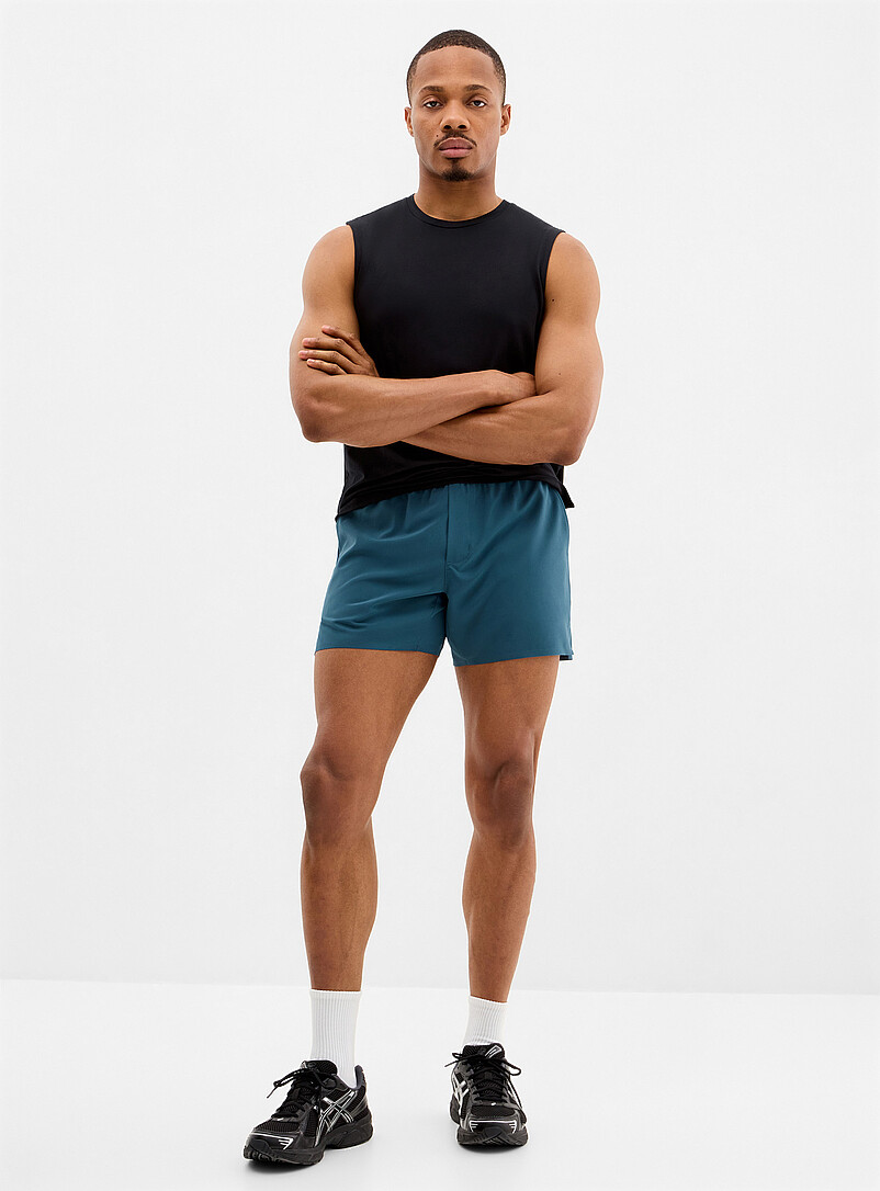 I.FIV5: Le short extensible minimaliste sans dessous Longueur 5 po Brun pour homme