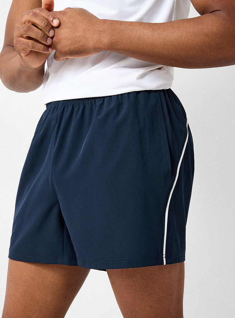 I.FIV5: Le short extensible lis&eacute;r&eacute; sans dessous Longueur 4,5 po Bourgogne pour homme