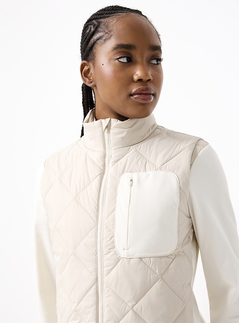 Quilted vest with brushed interior product image 2