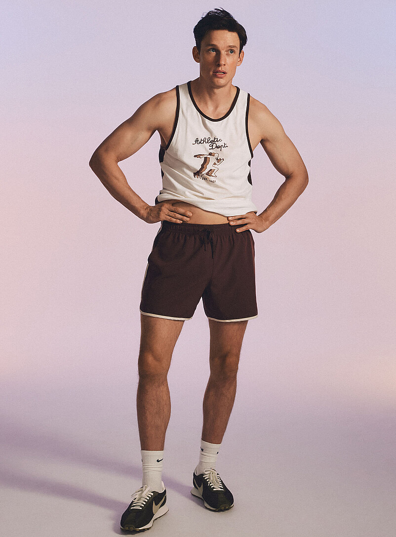 Retro piped stretch short 5" length