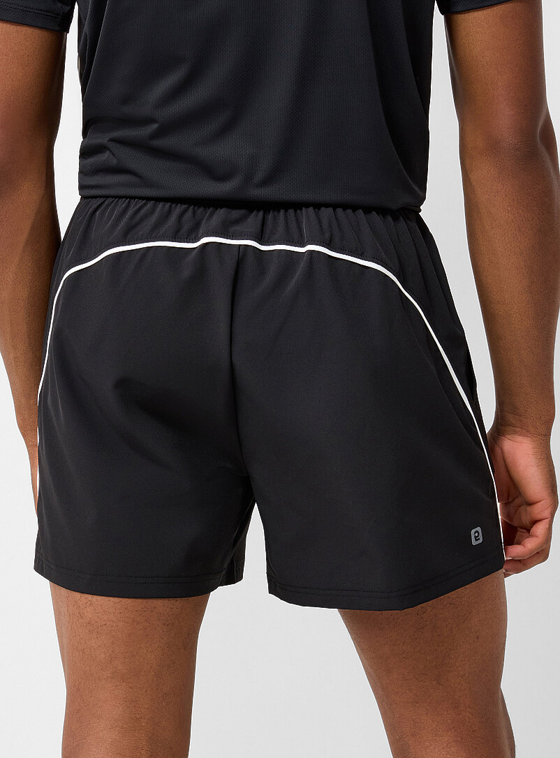 Piped stretch short without built-in brief Length: 4.5" product image 2