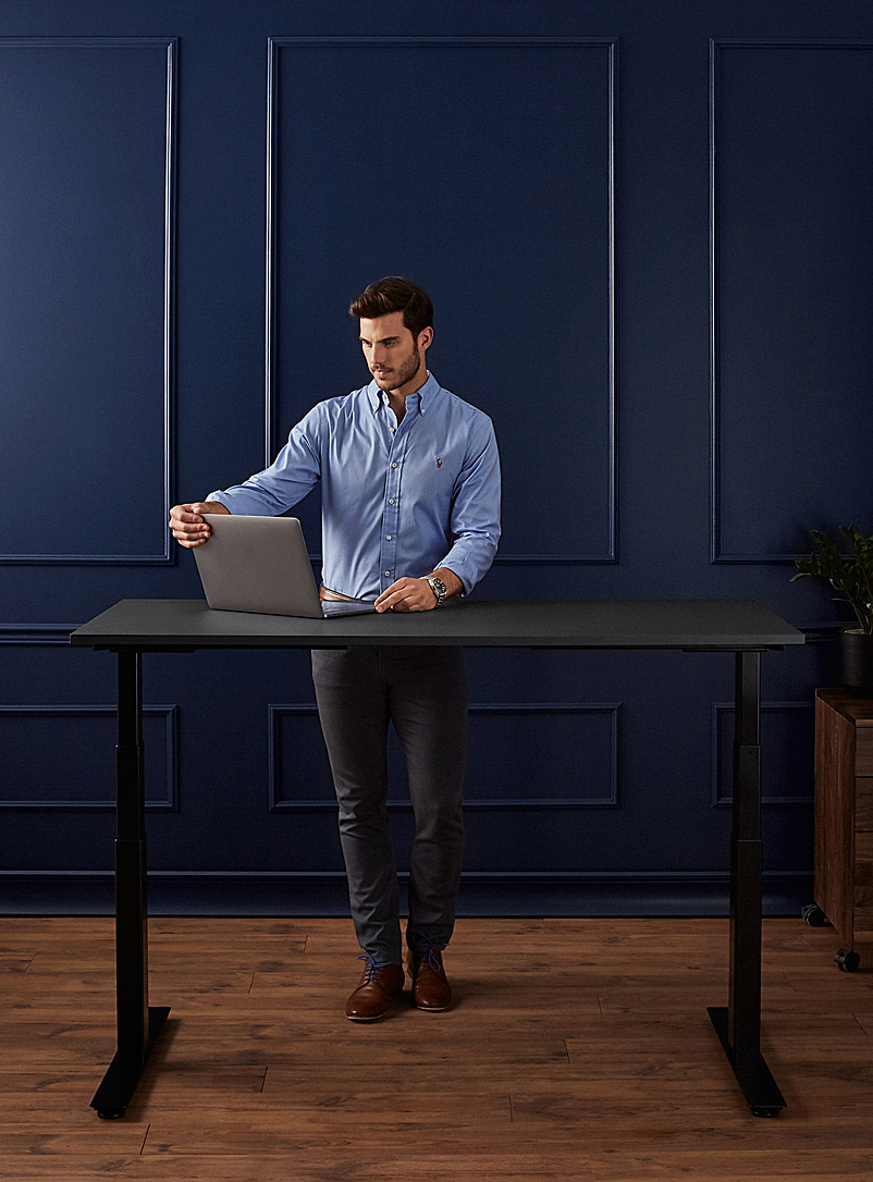 Cadre De Bureau Assis-debout électrique - Réglable 73-122 Cm, Largeur 93,5-135 Cm, Mémoire, Sans Plateau - 7