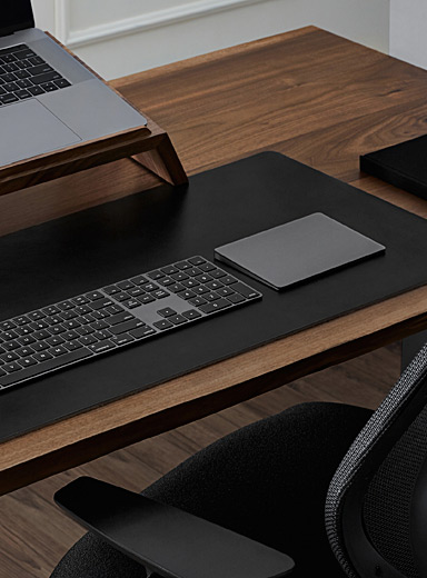 Leather Desk Pad Ergonofis, Black Leather Desk Pad