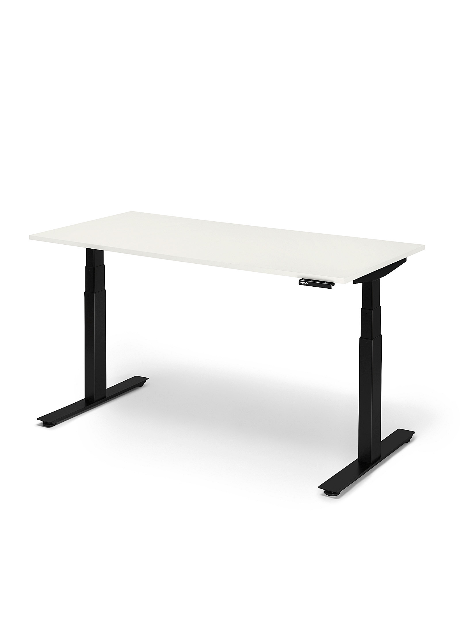 Ergonofis Shift 2.0 Black Base Sit-stand Desk In White