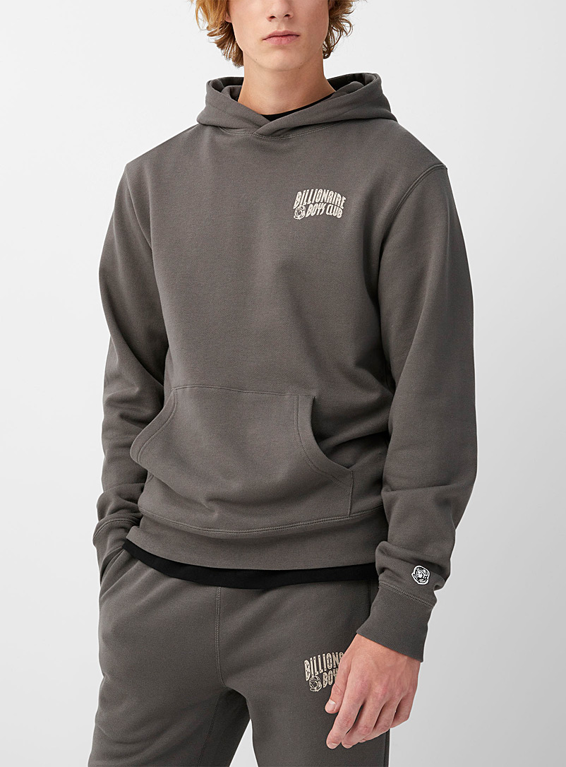 Billionaire Boys Club Grey Accent logo anthracite hoodie for men