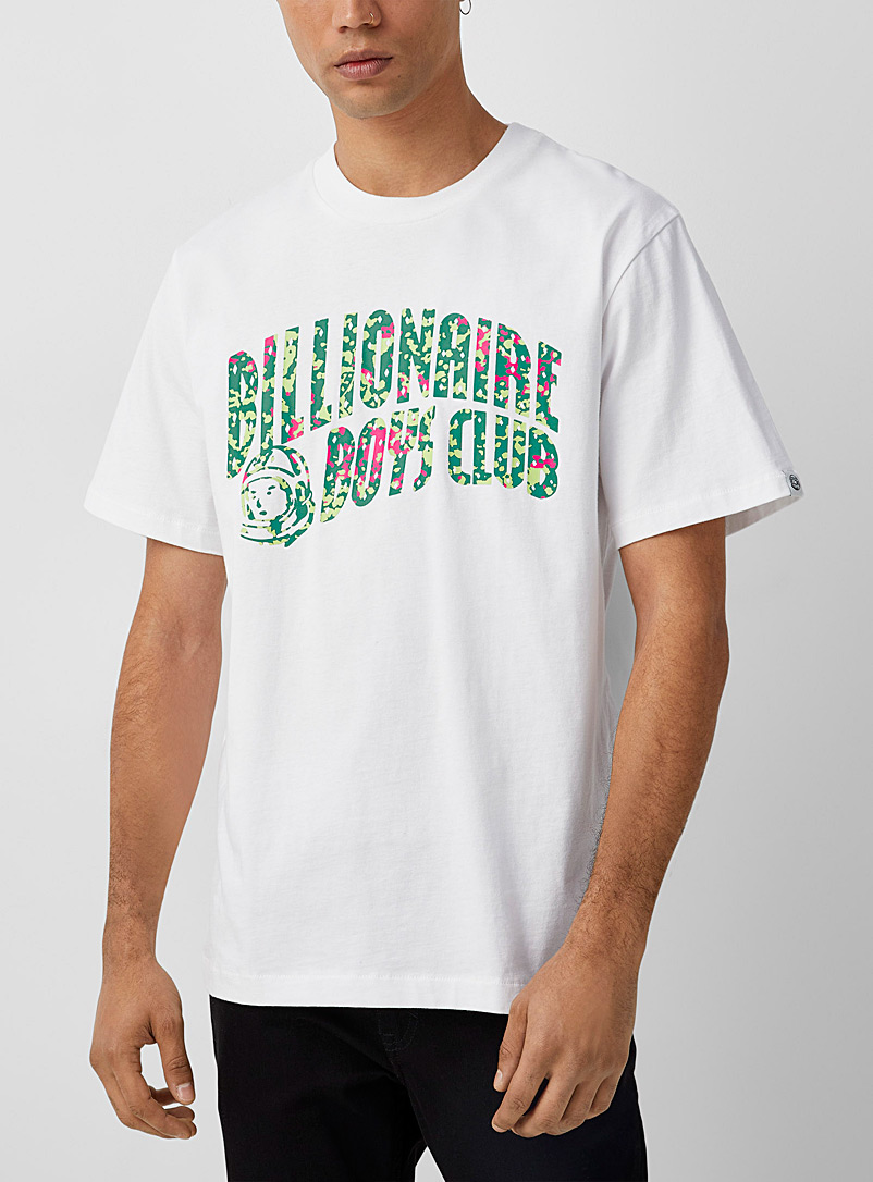 Billionaire Boys Club White Neon camo signature T-shirt for men