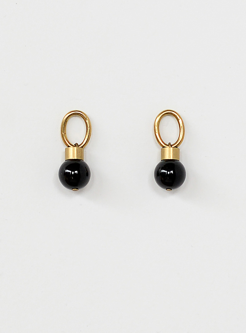 Michelle Ross Black Ion earrings
