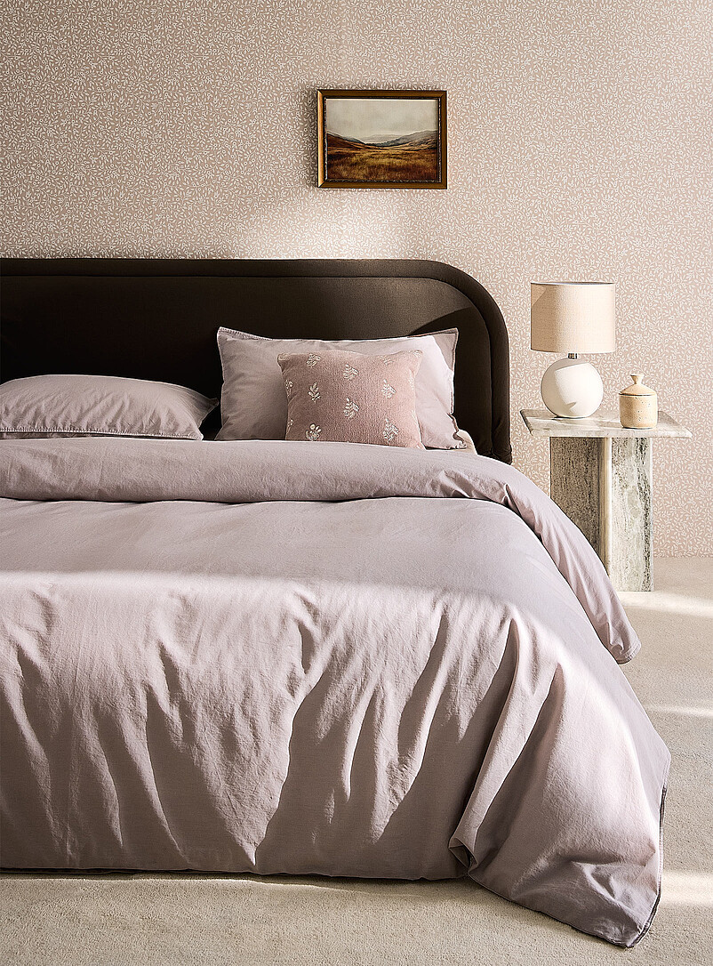 Solid pure organic cotton duvet cover set 144-thread-count | Simons Maison | Duvet Covers | Bedroom