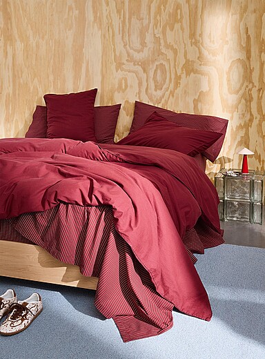 Colourful pure organic cotton duvet cover set