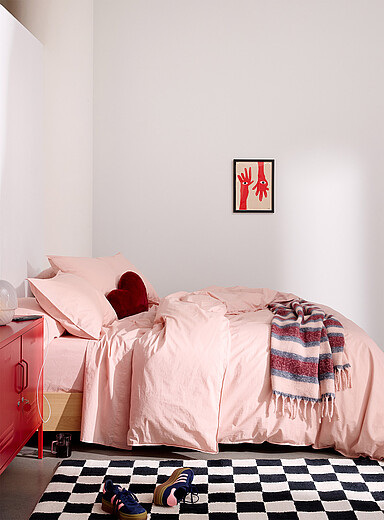 Colourful pure organic cotton duvet cover set