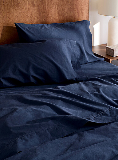 Solid pure organic cotton sheet set Fits mattresses up to 16 in 144-thread-count