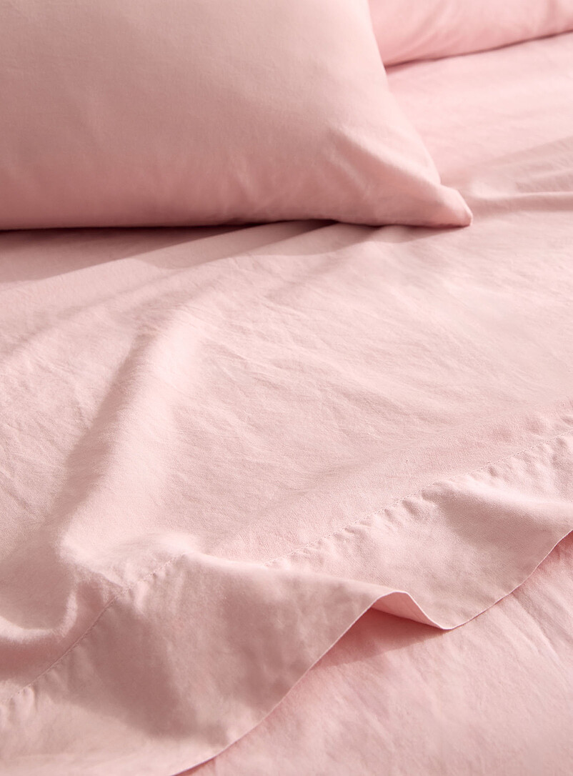 Simons Maison Slate Blue Colourful pure organic cotton bed sheet set Fits mattresses up to 16 in 144-thread-count