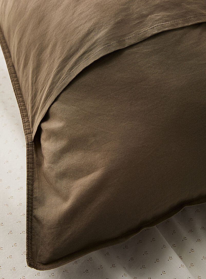 Simons Maison Off White Solid 100% organic cotton body pillow sham
