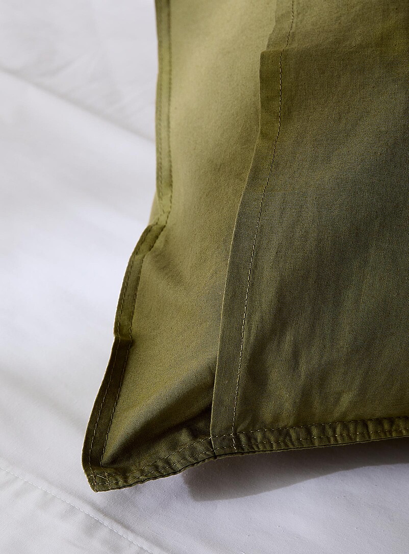 Simons Maison Off White Solid 100% organic cotton body pillow sham