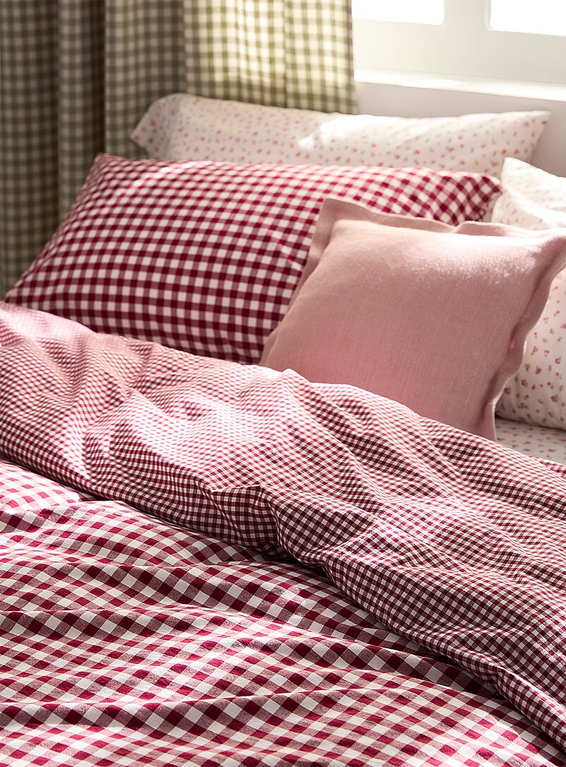 Simons Maison Red Gingham duvet cover set