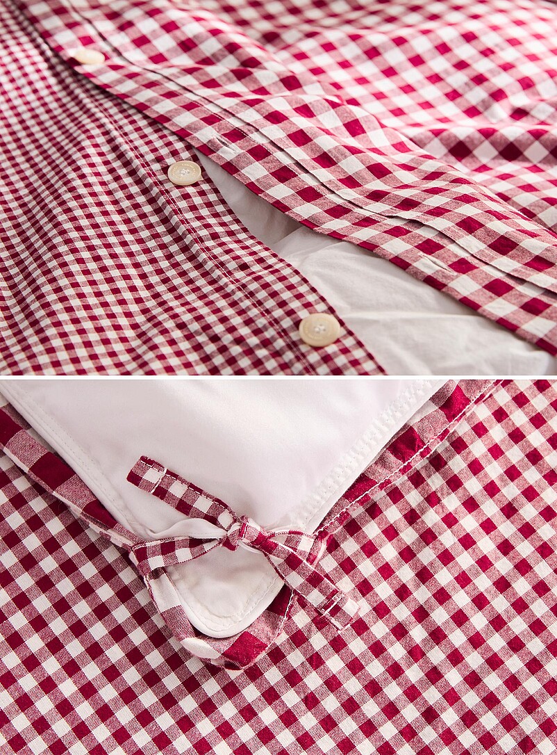 Simons Maison: L'ensemble housse carreaux vichy Rouge