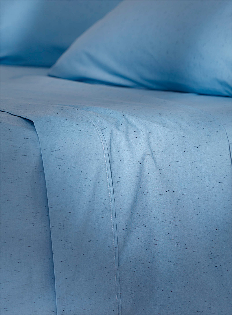 Simons Maison Slate Blue Speckled sheet set Fits mattresses up to 16 in