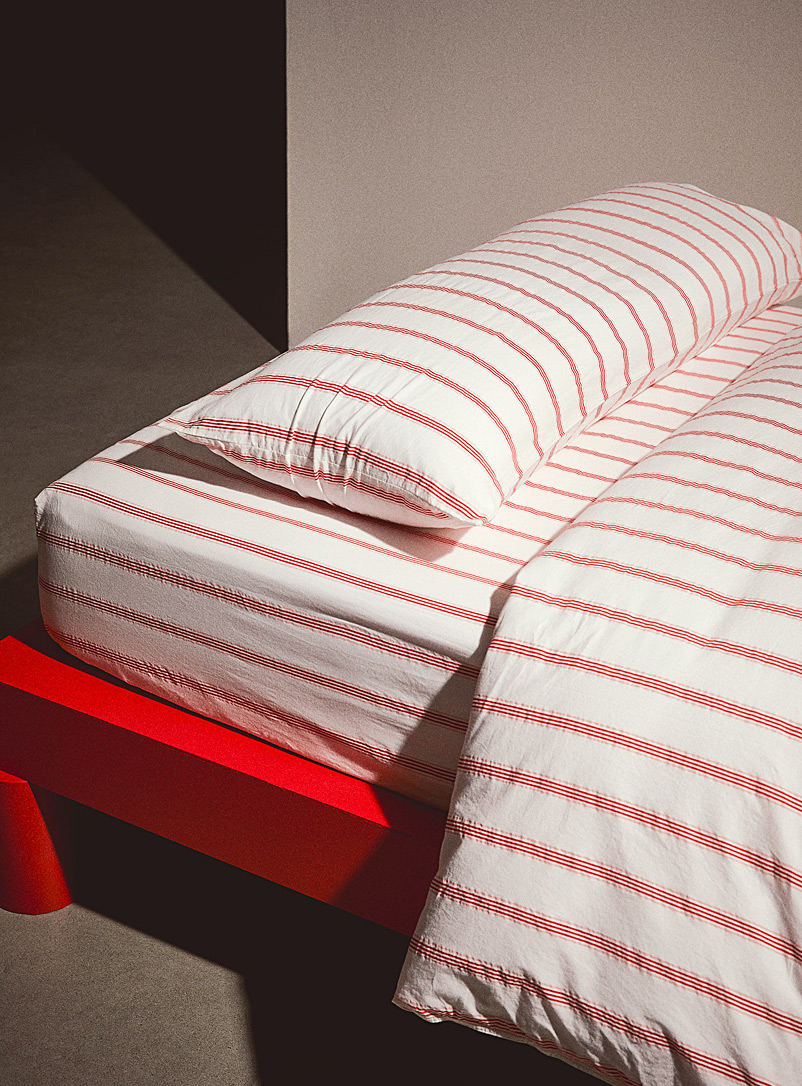 Simons Maison White Contrasting stripes body pillow case