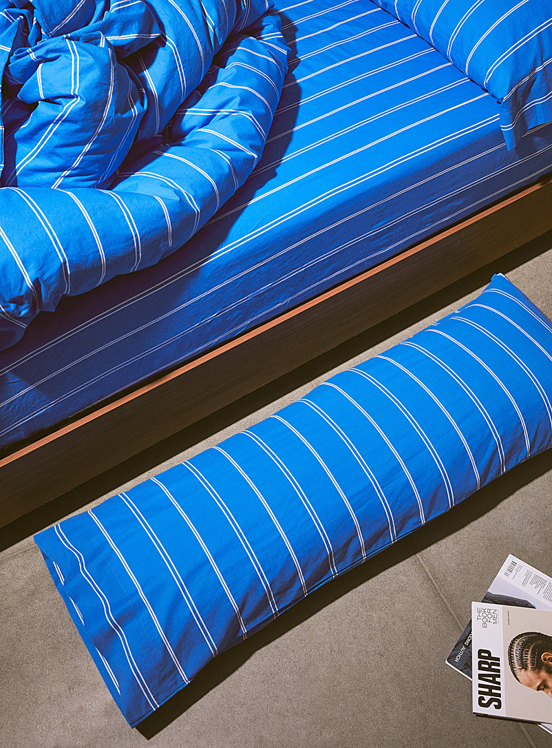 Simons Maison Blue Contrasting stripes body pillow case