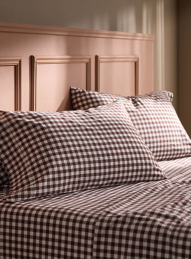 Gingham pillowcases Set of 2 144-thread-count
